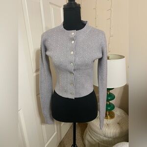Faded Rose Boutique Rhinestone Cardigan